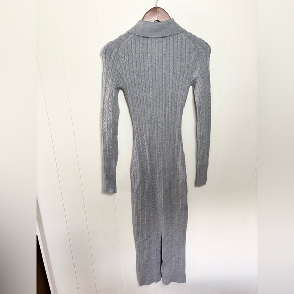 Beverly Hills x Revolve grey midi maxi sweater dress wool blend size XS - Picture 5 of 5